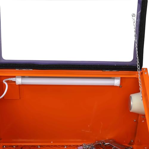 Motorhot 25 Gallon Bench Top Portable Sand Blaster Cabinet Kit 40-80PSI 5CFM Power Sand Blasters - Heavy Duty Steel Construction Air Sandblasting Cabinet w/Spray Gun Best Gift for Christmas - Thumbnail 6