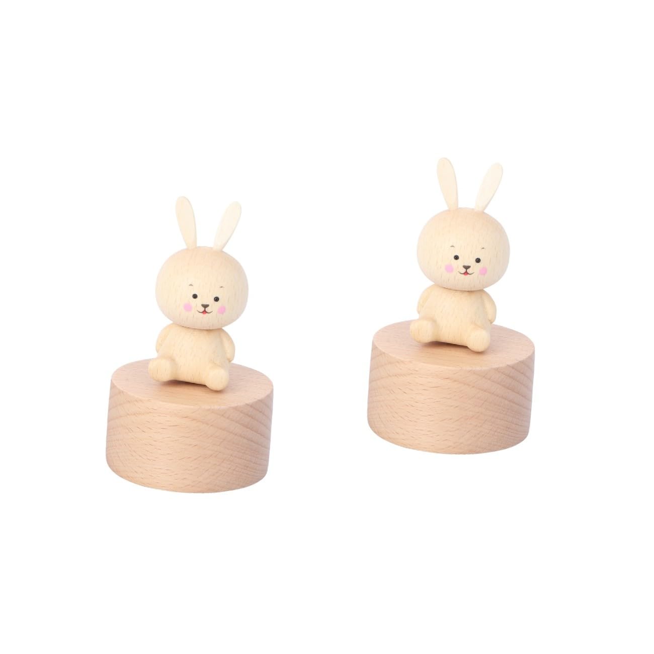 MAGICLULU 2 Stk Musikbox Musical Ring Das Der Musik Merch Die Besonders Desktop-ornament Holz Khaki