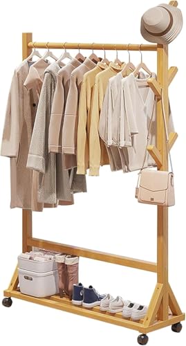 Buccvut �n���K�[���b�N �X���� �L���X�^�[�t�� �ߑ����b�N ��60/80/100x���s��35x����155CM �R�[�g�|�� �R�[�g�n���K�[ �ߗގ��[ ������� ��e�� ��� �ߗގ��[ �I�t�� ���萫 �ړ����₷�� �g���ȒP �ω׏d50kg �l�G�Ή� 