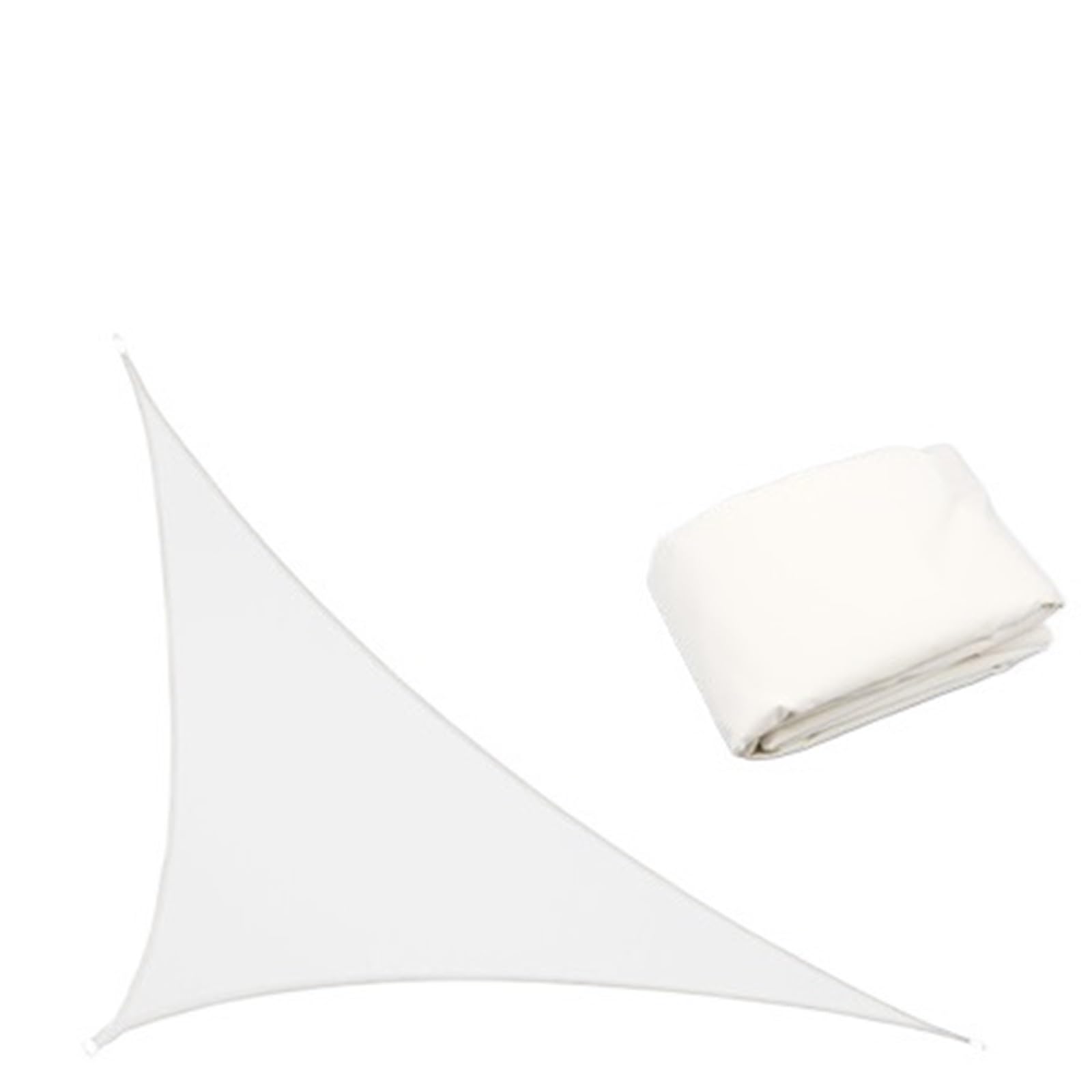 Voile d'ombrage triangulaire 5x5x7.1m imperméable pour protéger votre terrasse du soleil