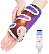 Wrist Heating Pad Wrap for Pain Relief - Upgrade Wrist Brace 30s Fast Heat Therapy for Carpal Tun...