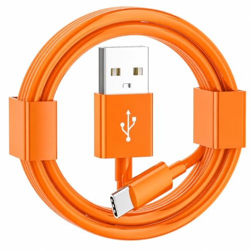 Image of Abysssea USB A to USB C Cable (USB A to USB C (for 17 /16 /15), Orange, 3.3FT)