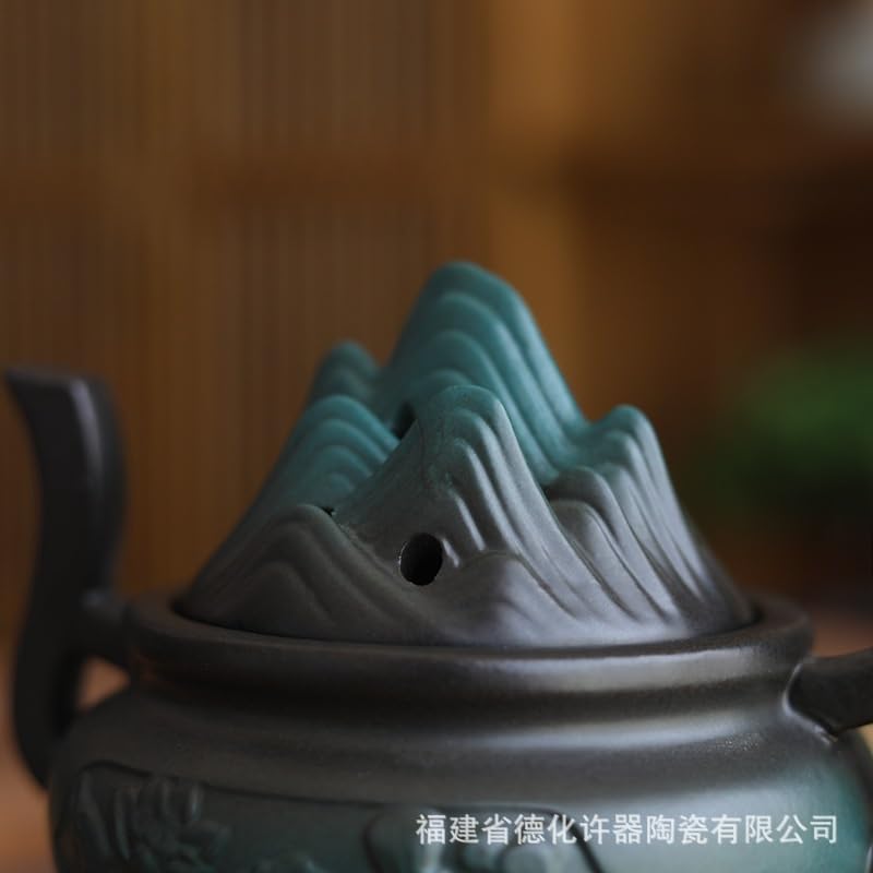 Räucherkegelhalter Weihrauchbrenner aus Keramik, kreativer Retro-Wohnzimmerschmuck, Zen-Weihrauchbrenner Weihrauch Wasserfall