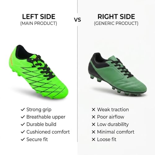 Crampons de football pour enfants Vizari Boca chaussures de sport avec talon