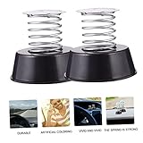 BCOATH 2個弾簧底座 揺れる頭人形装飾 電動車 バイク カーインテリア用 伸縮可能 鉄製スプリング ベース 車ダッシュボード飾り対応