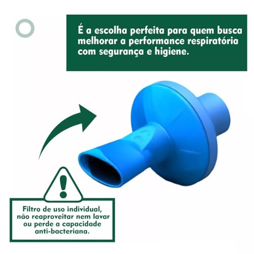 Filtro Exercitadores Respiratórios Azul