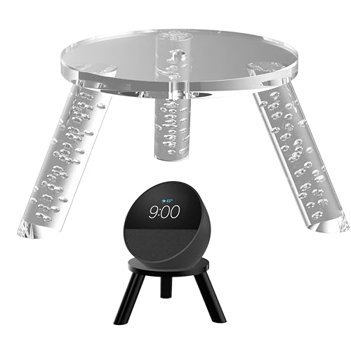 Support mural Echo Spot sans vis pour organiser les câbles de votre enceinte transparente