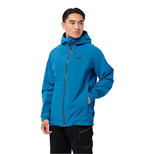 Jack Wolfskin Jaqueta masculina de pico mais alto, Pacífico azul, 3G