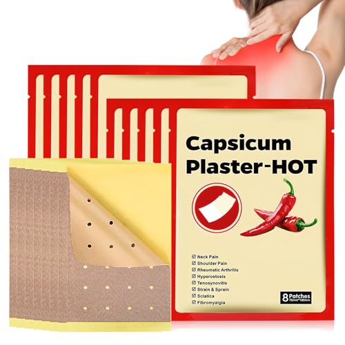 80pcs Patchs De Soulagement De Douleur, Natürliches Capsaicin-Wärmepflaster, Patch Anti Douleur, Patch Chauffant Pour Les Maux De Dos, Les Épaules, Pour Parents, Travailleurs
