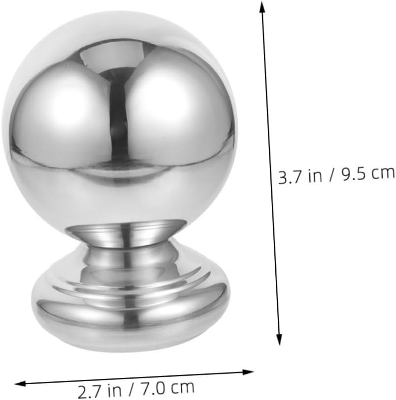 BESPORTBLE 4pcs Stainless Steel Fence Finial Topper Elegant Decorative Post Cap Easy Installation for Garden Lawn Scratch Resistant Hollow Design for Enhanced Aesthetic Appeal