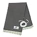 Shieldgreen-Earthing Therapy+EMF,RF Shielding Blanket-Lite(One Layer,Charcoal Color,Sanitary Stainless Steel fabric25%,35x30inch) + Earthing Clip for Grounding