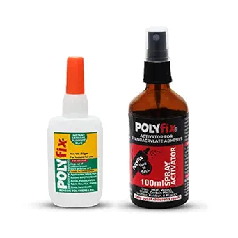 POLYFIX Spray Activator & (Fast Adhesive) High Viscosity Gel