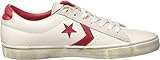  Converse PRO Leather Vulc Ox, Sneaker a Collo Basso Unisex-Bambini, Bianco (White/Tango Red/Turtledove), 35.5 EU