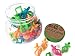 Smartneedle Original BOBBINIS Bobbin Holders (60 pcs) Storage Thread Bobbins on top of Thread spools | Works with L,M and A bobbins |Great for Embroidery, Quilting and Sewing Thread