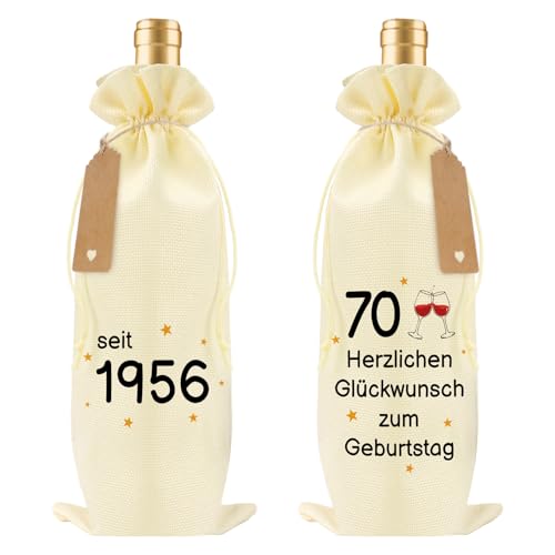 Geschenk Zum 70 Geburtstag Mann,Weinhandtasche,Geschenk 70 Geburtstag Mann,Geschenke Zum 70. Geburtstag Frau,70 Geburtstag Mann Geschenk,Geschenkideen Zum 70 Geburtstag