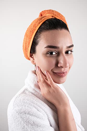 LLAMAXY Hair Towel 100% Pure Organic Cotton Hair Drying Towels Adult Child Hair Wraps Hair Turban - Image 3