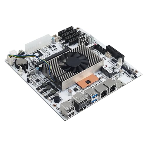 CWWK NAS Motherboard 8 Bay Core i5 8265U 4C/8T Mini ITX PC Mainboard Weiß M11 2 x NVMe PCIe3.0 x2 Dual 2.5GbE i226V LAN DDR4 NO RAM NO SSD PCIe x4 Slot TF HD+DP