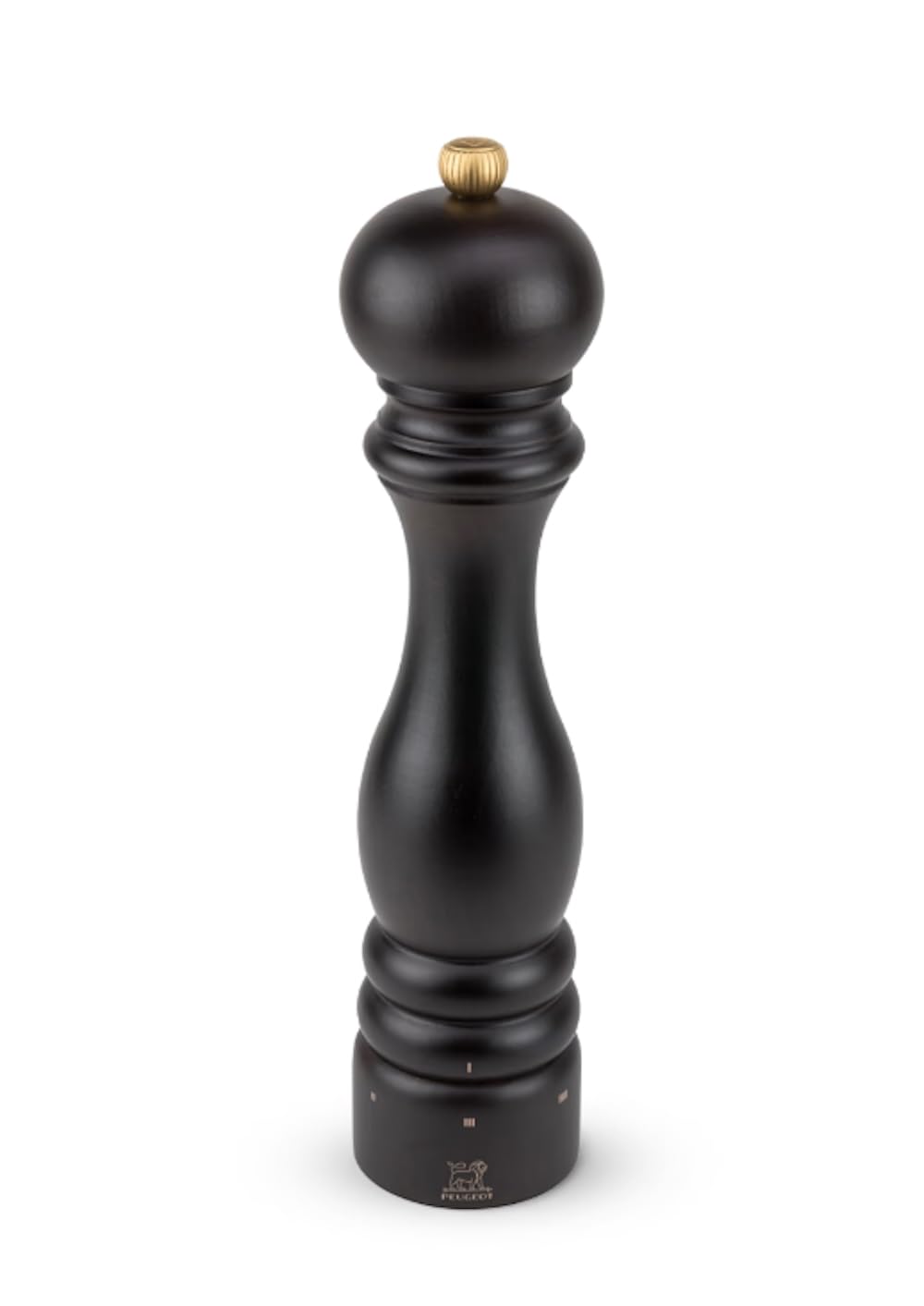 PEUGEOT - Paris u'Select 27 cm Salt Mill - 6 Predefined Grind Settings - Powdered Salt Innovation, Zirlion Mechanism - PEFC-Certified Wood - Made in France - Chocolate Finish