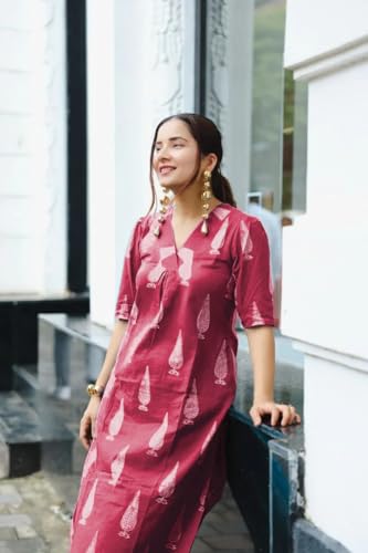 Image of SHIENZY Cotton Blend Kurta Set for Women