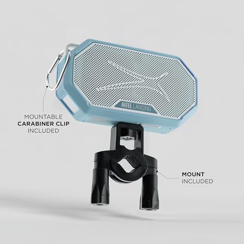 Image of Altec Lansing Portable Bluetooth Speaker HYDRAMINI 2.0, IP67 Waterproof, Portable, 12h Playtime, Wireless Pairing, USB-C Quick Charge, Magnetic Bluetooth Speaker, Voice Assistant Integration