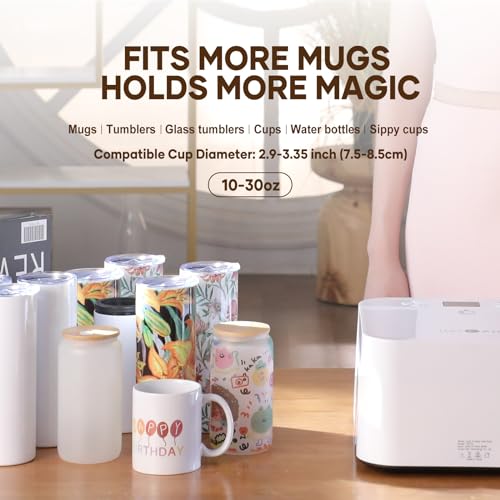 Htvront SG-RYJ-0201-US Auto Tumbler Heat Press Machine - Mug Heat Press Heat Up Fast & Even thumb #3
