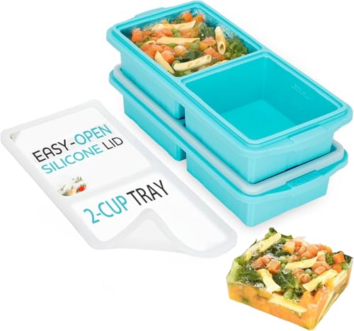Silicone Freezer Tray with Lid (2-Pack)