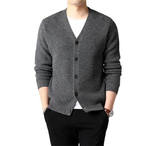 Men Winter Cardigan Solid Single Breasted Sweater Casual Warm Kintted Cardigan Mens Knitwear Sweater