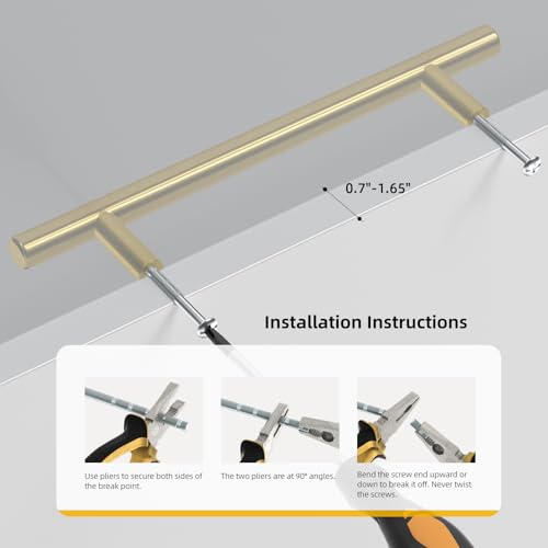 Miniatura 5 de Goldenwarm 15 Piezas Tiradores Cajones Tiradores Cocina 160mm Ls201gd160 Armarios Muebles Oro