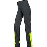 Gore Bike Wear Women's Gore-Tex Active Shell Lady Pants, Black/Neon Yellow, X-Small