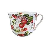 erdbeer geschirrtuch Neue innovative Herstellungsmethode, bei dem keine Knochenasche verwendet wird. Transparenter als Bone China orzellan.