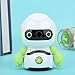 Pencil Sharpener Manual Pencil Sharpener Cute Green Robot Shape Single Hole Sharpener School Office Supplies Stationery for Kids Adults