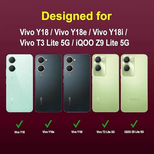 Image of amazon basics Back Case Cover for Vivo Y18 | Compatible for Vivo Y18 Back Cover | Liquid Silicon Magic Case with Camera Protection | Plum
