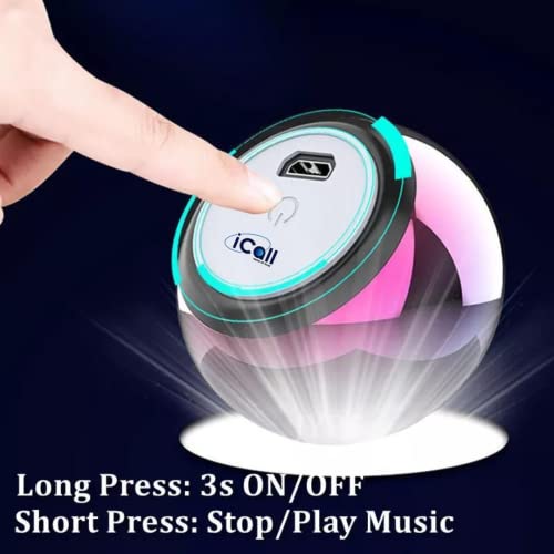 Image of icall Mini Rechargeable with Powerful Bass & Mic 5 W Bluetooth Speaker