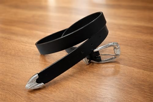 Craft By Universal Black Leather Belt 25mm - Image 4