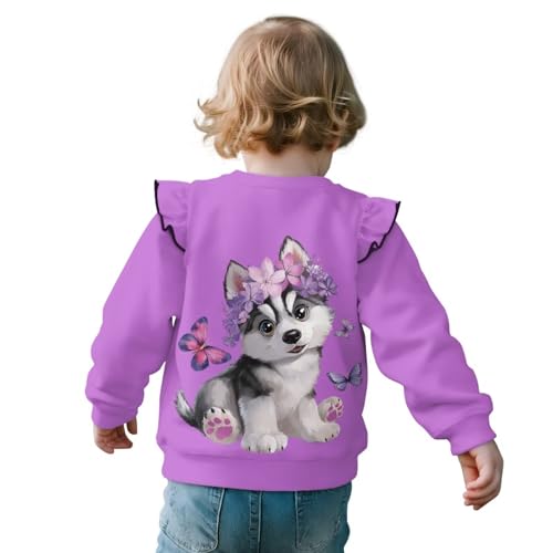 ZFRXIGN Graphic Sweatshirt for Kids 1-8 Years Long Sleeve Athletic Shirt for Causal Wear2