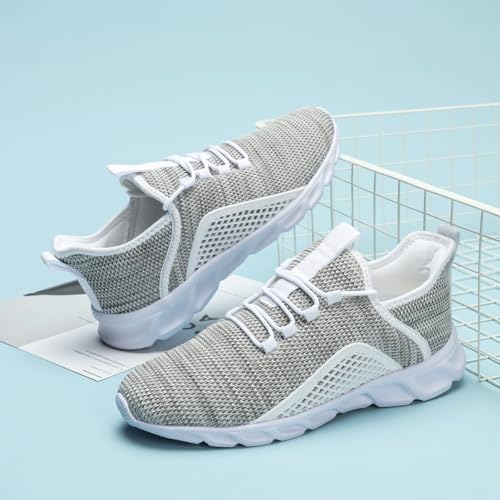 Image of DLWKIPV Womens Slip on Walking Tennis Shoes for Women Work Running Athletic Gym Sports Sneakers Lightweight Casual Shoe