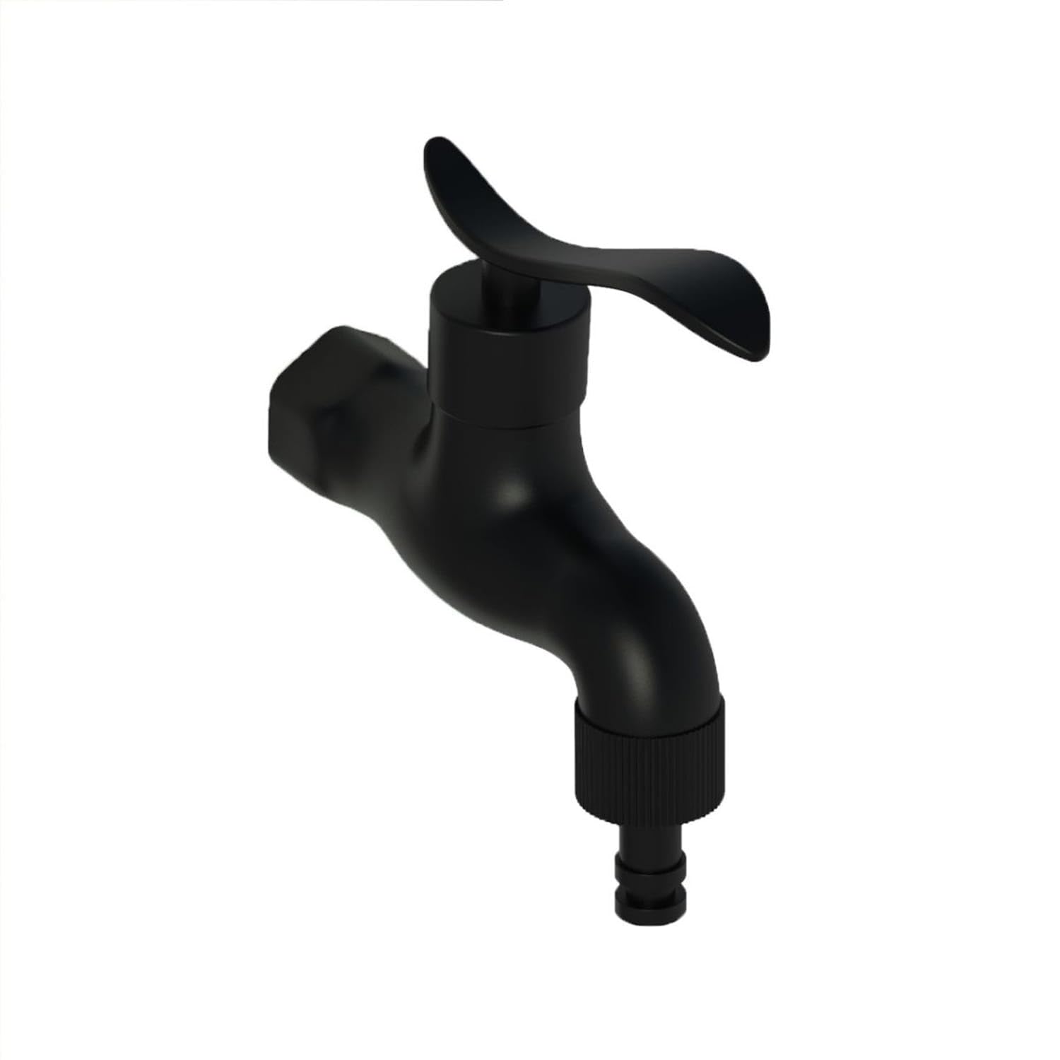 Sined Tritone Fontanella da Giardino in Hdpe con Predisposizione per Attacchi Rapidi Nera Altezza 100 Cm Realizzata in Hdpe