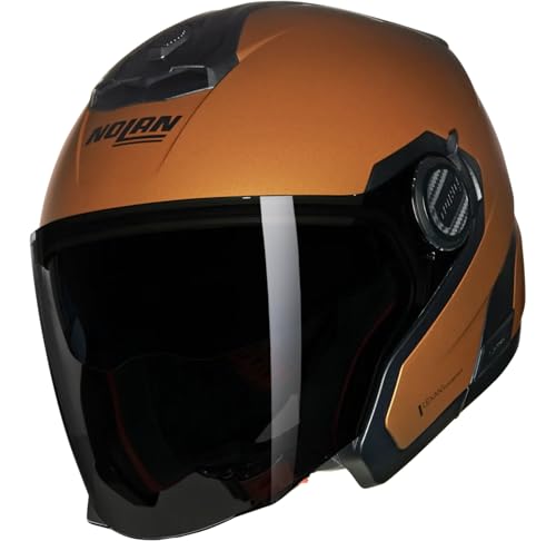 Casque Nolan N40-5 Commuting Nobile ocre S contre le vent en ville