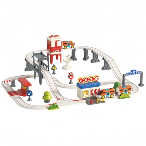 NYHGOXM �X�̍�ƌ��� �d�ԁE���[���Z�b�g �͂��炭�� �������� 3�� �j�̎q �a�����v���[���g �m��ߋ� ���[�����R�g�ݗ��� DIY 360°���̌��� ���͏㚱 �ɑ����� �N���X�}�X ���蕨 (����^�s�s�S���y�d�ԁ{2���Ґ��z)