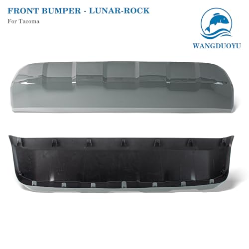 Image of Front Bumper Lower Valance Panel Skid Plate Black Compatible with 2016-2023 Toyota Tacoma - Replaces Part 53911-04210 TO1095205 (Lunar Rock)