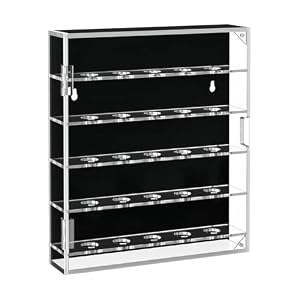 Baoblaze Golf Ball Display Case Cabinet with Door for Golf Club Wall Mount for Collectibles Dustproof for 25 Balls Organizer Wall Rack