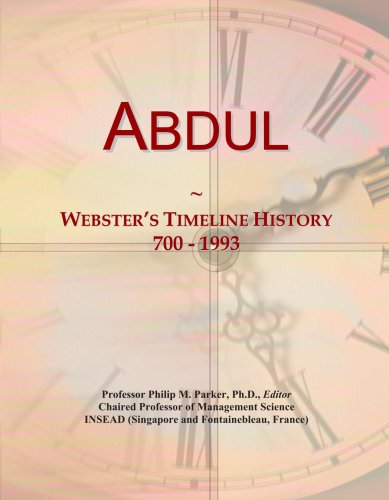  Abdul: Webster\'s Timeline History, 700 - 1993