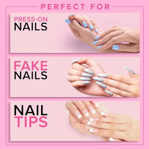Image of RIANZ Super Strong Nail Glue for Press On Nails, 10ml Brush On Nail Glue for Acrylic Nails, Fake Nails & Nail Tips & Extension Durable & Long-Lasting, Easy Application, Mess-Free & Travel-Friendly (1)