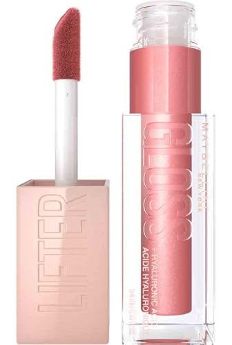 Maybelline New York, Brillo de labios Lifter Gloss, Hidratación Intensa y Labios Rellenos Sin Retoques, Fórmula con Ácido Hialurónico, en Tono 03 Moon