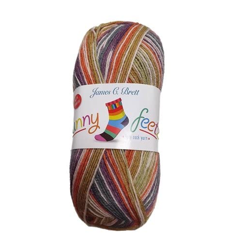 James C Brett Funny Feetz Sock Yarn FZB18