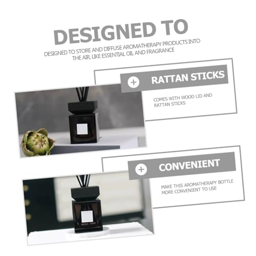 Flacon diffuseur verre de qualité supérieure avec bouchon bois naturel LIFKOME