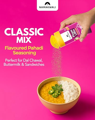 Image of Namakwali Flavoured Pahadi Salt Classic Mix Seasoning, Pack of 3 -300 Gram | Pisyu Loon Seasoning mix for Popcorn, Noodles, Salad, Raita, Juice, Fruits, Makhana and more | 100% Organic | SharkTank India