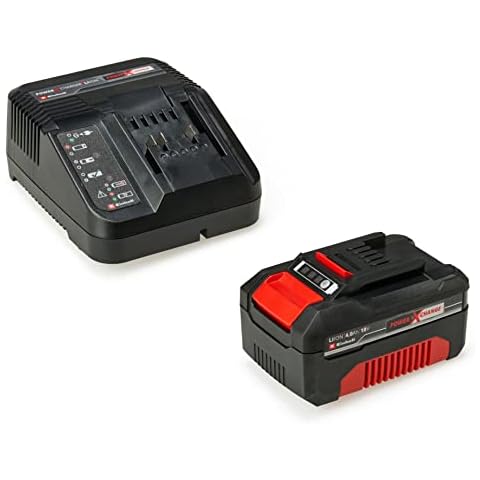 Original Einhell Starter Kit 4,0 Ah Akku und Ladegerät Power X-Change (Li-Ion, 18 V, 75 min Ladezeit, passend für alle Power X-Change Geräte) 1er Pack Cover