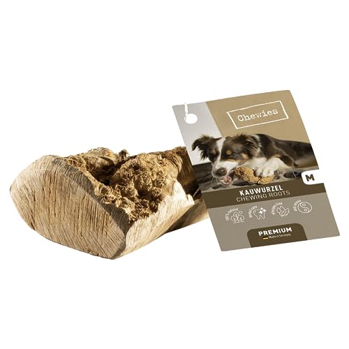 Chewies Kauwurzel für Hunde - Kauspielzeug aus Baumheide Wurzel - splitterfrei und 100% natürlich - für lang anhaltenden Kauspaß - Größe M