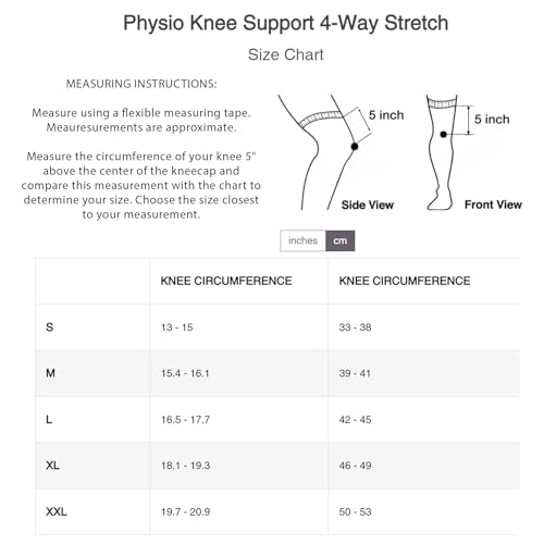 Back on Track Physio Genouillère 4 Way stretch welltex® Knee Support (M)